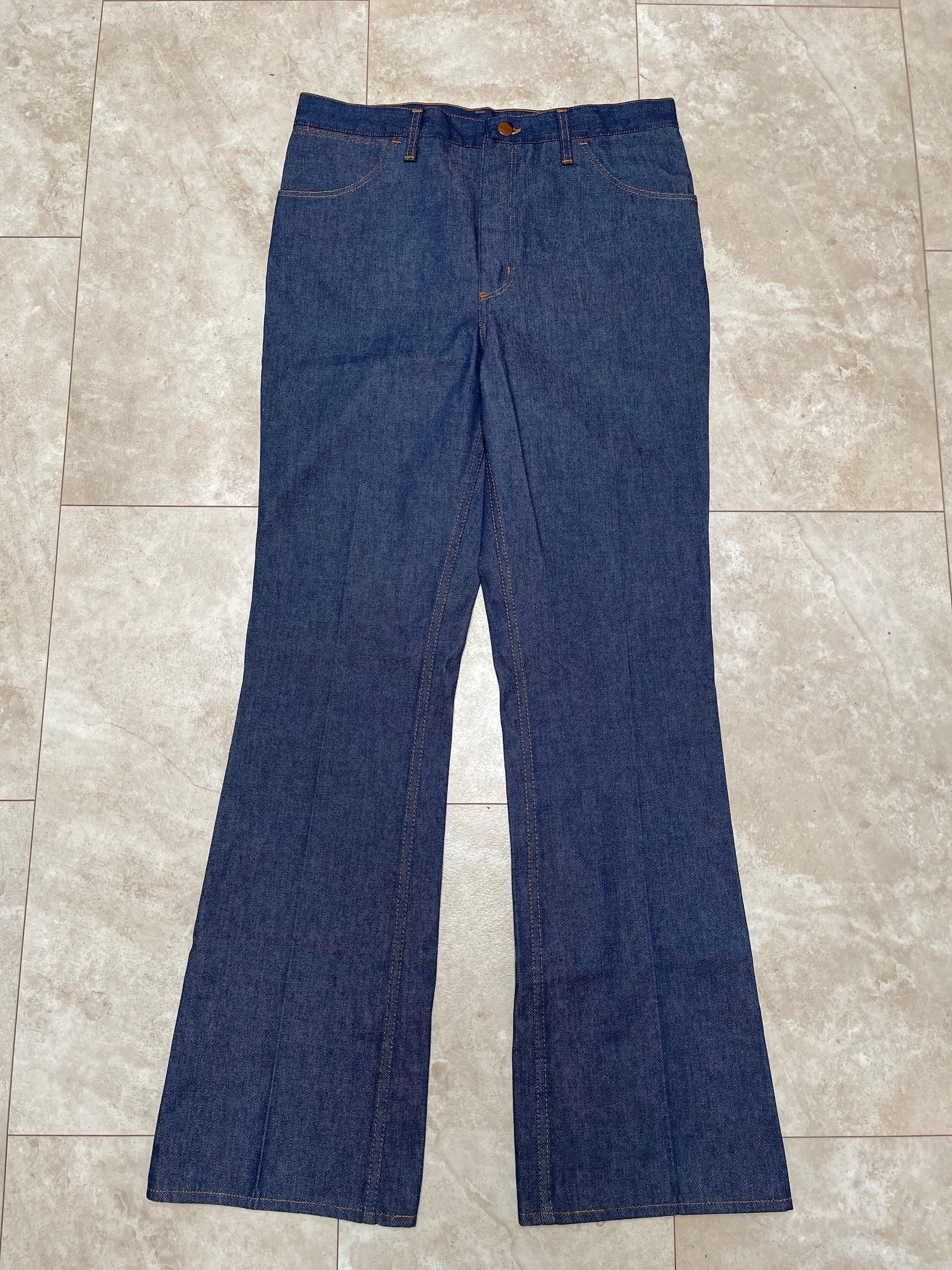 Vintage 80s Wranglers Jeans: Unwashed Indigo Denim, Made in USA
