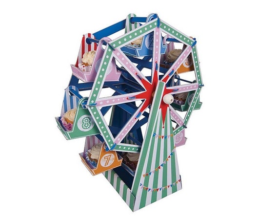 Toot Sweet Cupcake Ferris Wheel, Table Centerpiece, Birthday, Kids, Tableware, Party Supplies, Meri Meri Il_570xn