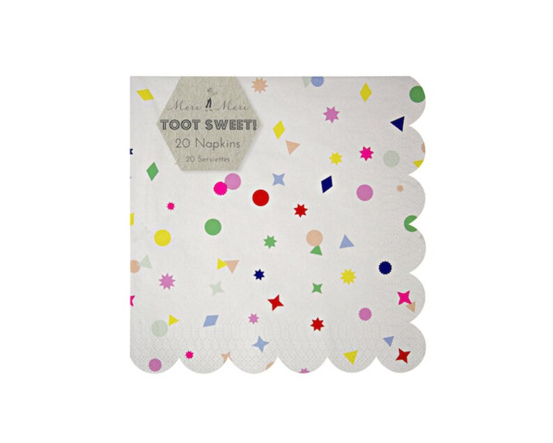 Tableware Toot Sweet Large Paper Napkins by Meri Meri Party Supplies