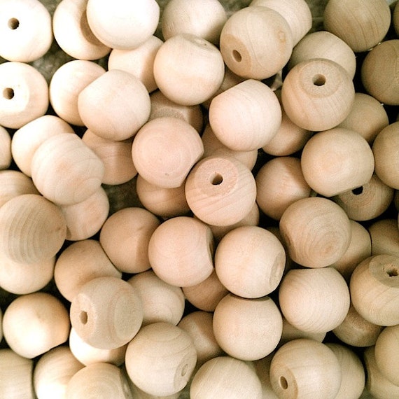 Wood Ball Knobs - Doll Heads - 10 Count - Craft Supplies Il_570xn