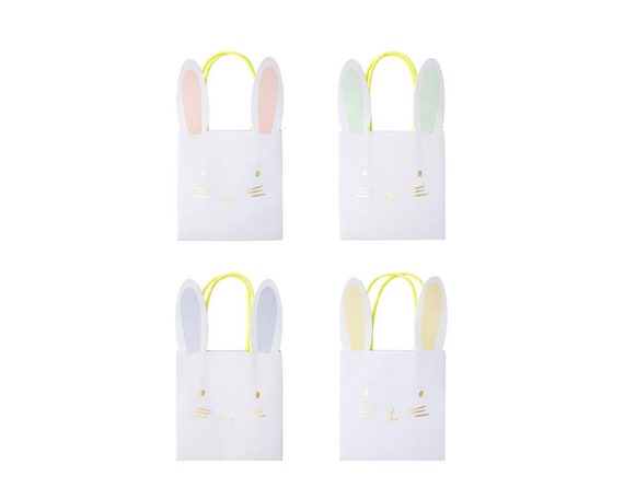 Easter Pastel Bunny Party Bags, Meri Meri Party Decor, Party Supplies, Party Theme Il_570xn