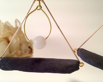 Driftwood Trapeze earrings
