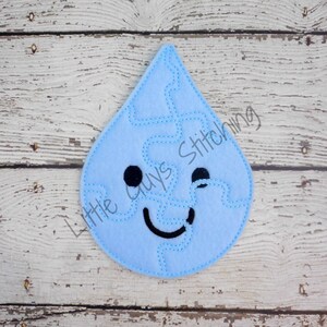 Rain Drop Puzzle - Rain Drop Educational Toy - Home school - Quiet Toy - Busy Toy - Quiet Game - Toddler Puzzle - Kindergarten - Preschool