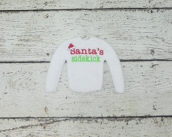 Festive Elf Doll Sweater - Handcrafted Christmas Elf Doll Fashion