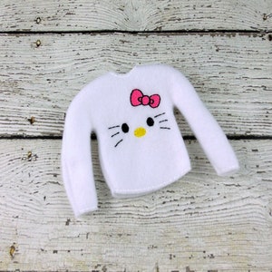 Pull de Noël chaton elfe, pull chat mignon, vêtements et accessoires de lutin de Noël