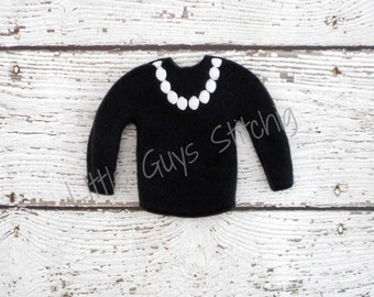 Custom Christmas Elf Pearl Sweater, Elf elegant night out, Christmas Elves Costumes and Props