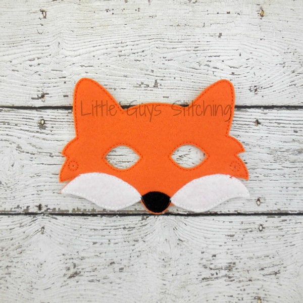 Fox Mask, Woodland Mask, Animal Mask, Mr Fox, Dress Up, Pretend Play, Felt Mask, Party Favor, Birthday, Childrens Gift