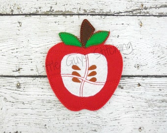 Apple Puzzle, Apple Felt Puzzle, Quiet Game, Montessori Learning, Felt Puzzle, Alphabet Puzzle, Pre School, Busy Bag, Stocking Stuffer