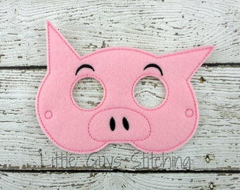 Pig Children's Dress up Mask, For Theater or Pretend Play, Face Mask, Halloween, Children's Face mask