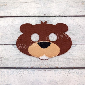 Beaver Children&#39;s Mask, Dress Up, Theater, Pretend Play, Face mask, Imaginitive Play