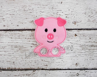 Marionnette à doigt cochon - marionnettes à doigt ferme - animaux - marionnette cochon - marionnettes à doigt - cadeau d'anniversaire - cadeau pour la classe - cadeau