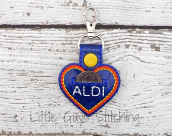 Quarter Keeper - Aldi Quarter - ALDI Keychain - Quarter Holder - Aldi Quarter Keeper - Key Chain - Gift for Her - Gift for Him