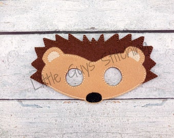 Hedgehog Children's Mask, Dress Up, Theater, Pretend Play, Face mask, Imaginitive Play