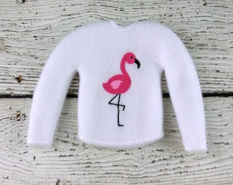 Flamingo Elf/Doll Sweater, Christmas Elf Traditions, Christmas Family Fun