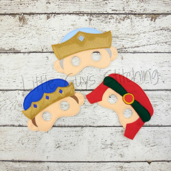 Three Kings Nativity Halloween Masks, Christmas Theater Pretend Play Dress Up, Gifts for Kids