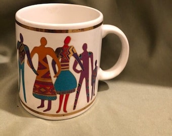Laurel Burch The Art of Human Being  1992  Mug Collectible