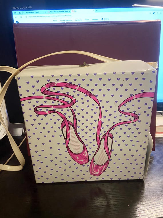 Little Girl's Vinyl Ballet Box With Strap 1980s - Etsy