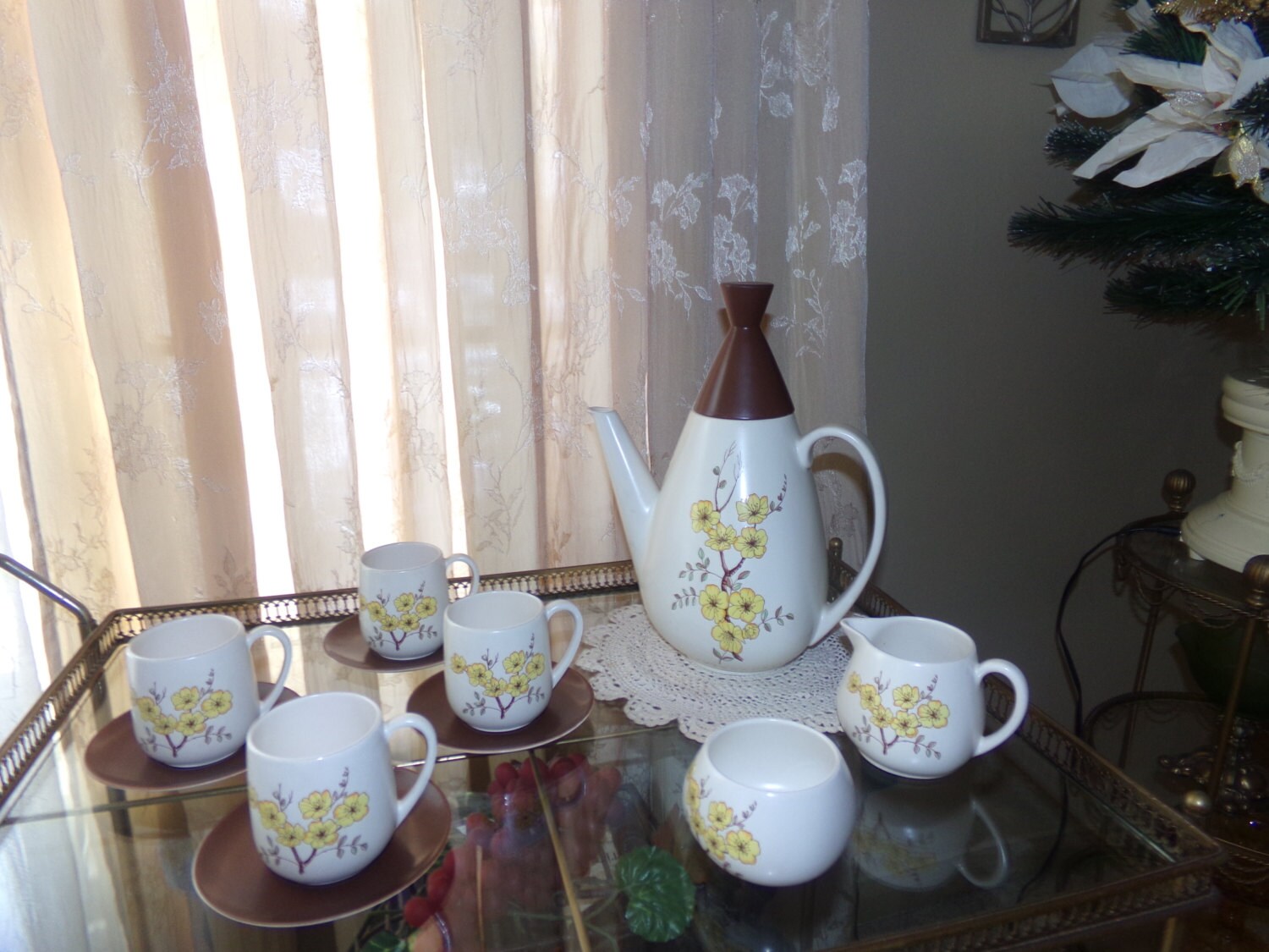 Lot De 4 Tasses à Café/latte Carlton Ware – Vintage – Occasion