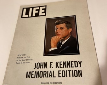 Life "John F. Kennedy Memorial Edition   1963   Rare and Collectible