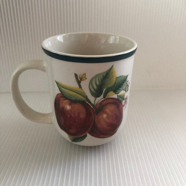 Casual  "China Pearl"   Apple Design   "Set of 5"      Coffee Mugs      Discontinued