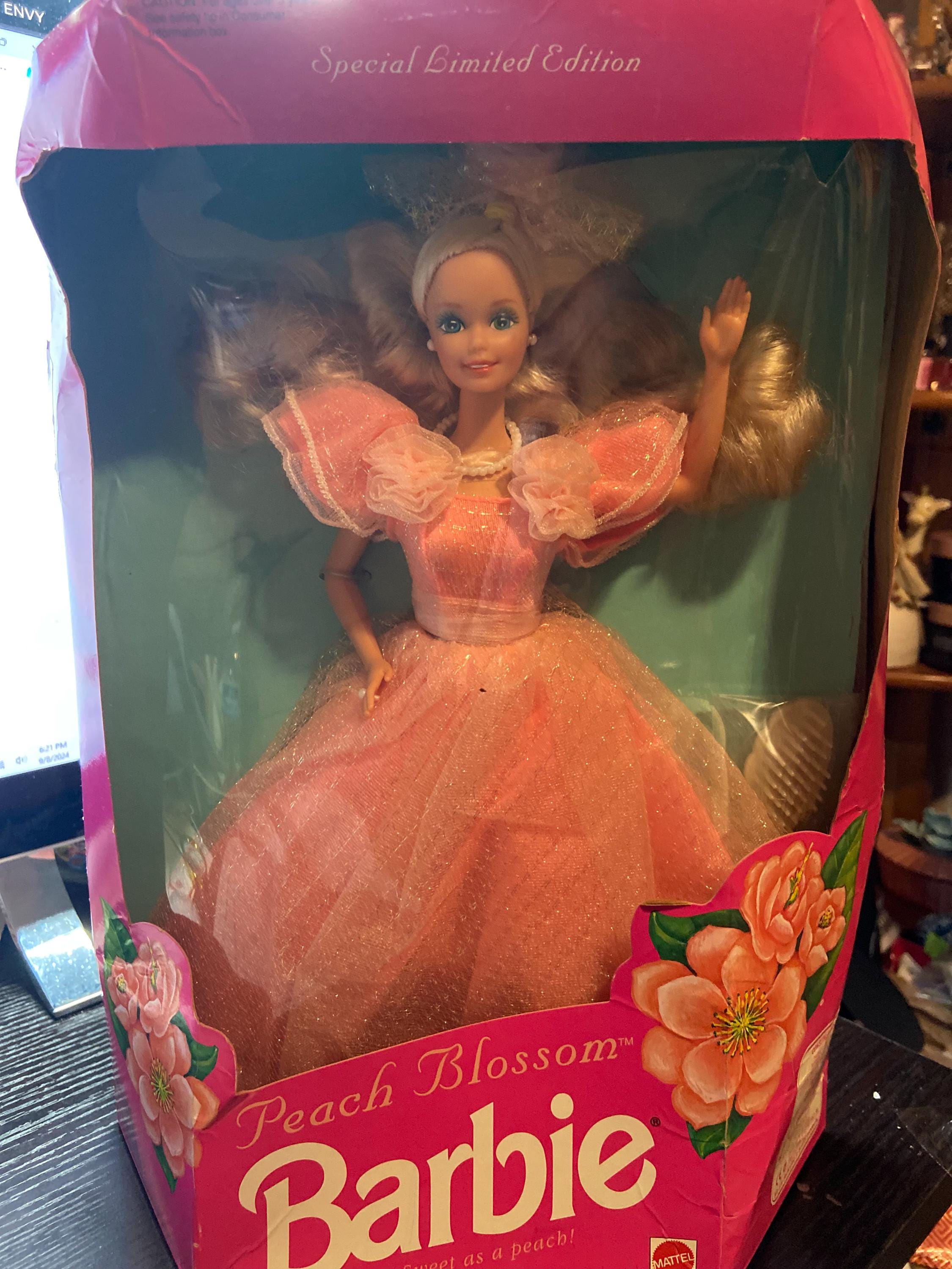 Peach Blossom Barbie Special Limited Edition 7009 1992 Mattel Collectible Etsy