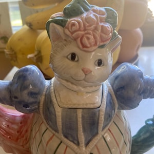 Fitz and Floyd Cat Teapot - Etsy