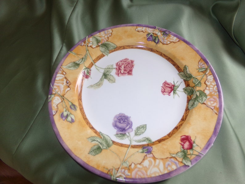 222 Fifth   Tuscany Rose   12 68   Round Chop PlatePlatter   Discontinued