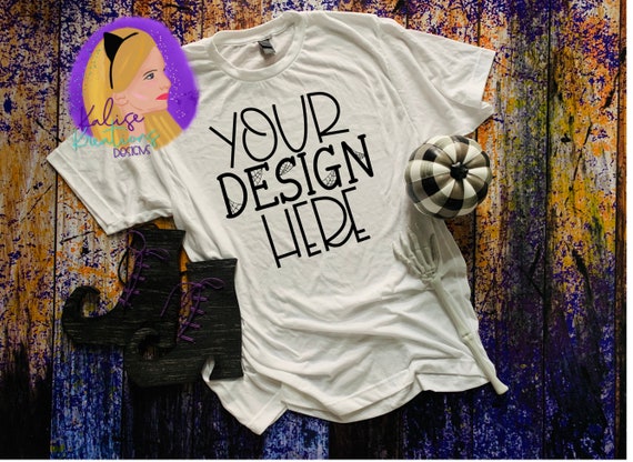 Witchy Tultex Poly Rich 241 White Shirt 
