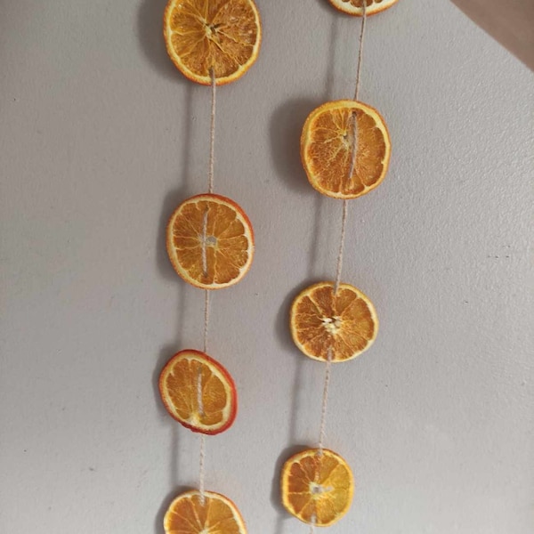 Orange garland for decoration, wedding table decor, centerpiece forThanksgiving/Christmas table /home dehydrated orange slices free shipping