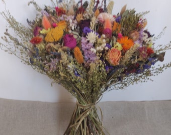 Large dried flower bouquet home decor , home gift , table arrangement room display big bouquet flowers for house