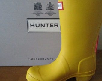 Hunter children's wellington boots YELLOW  Size UK12 Junior