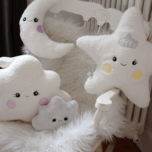 Peluche lune magique, Luna Collection Rêveries Poétiques Coussin/ Doudou pour enfant Caro & Zolie image 3