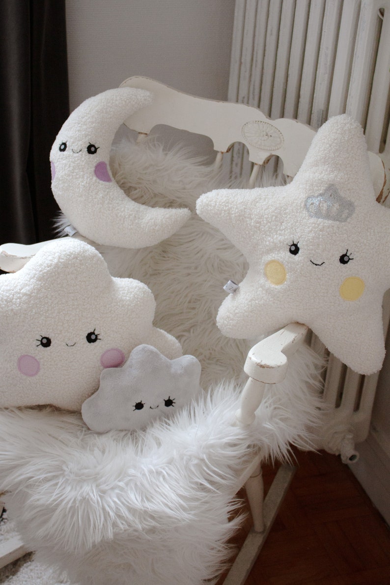 Peluche lune magique, Luna Collection Rêveries Poétiques Coussin/ Doudou pour enfant Caro & Zolie image 3