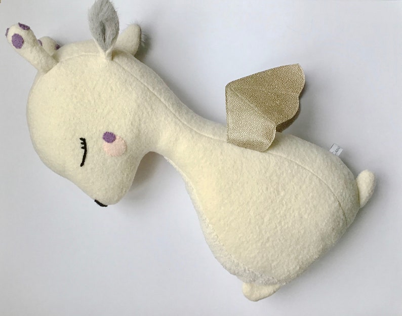 Peluche cheval ailé, Pégase XXL Collection Les Singuliers Coussin/ Doudou géant pour enfant Caro & Zolie image 1