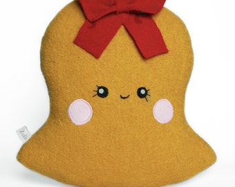 Peluche cloche de Noël, Bell - Collection Christmas Time - Coussin/ Doudou de noël pour enfant Caro & Zolie