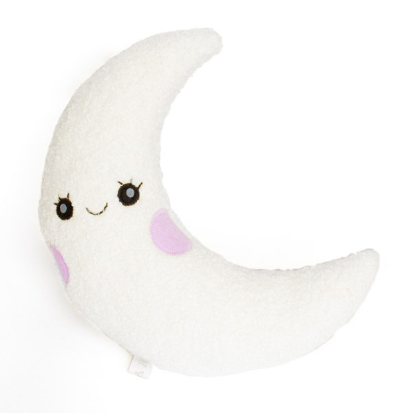 Magical moon plush toy, Luna - Rêveries Poétiques Collection - Cushion/Doudou for children Caro & Zolie