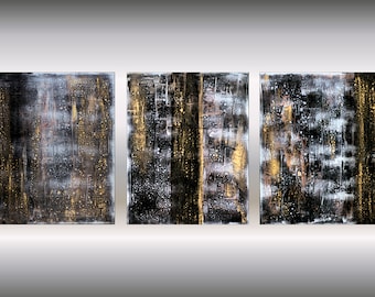 Peinture originale, art mural abstrait sur toile