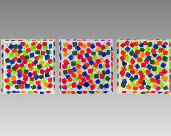 abstrakte acrylbilder auf leinwand, farbenfrohe gemälde