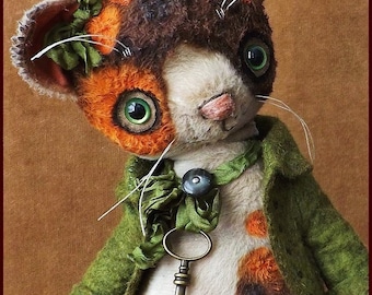 Alla Bears Cat Original artist doll Fall Thanksgiving gift Easter office decor Japanese Anime character animal kitten Halloween