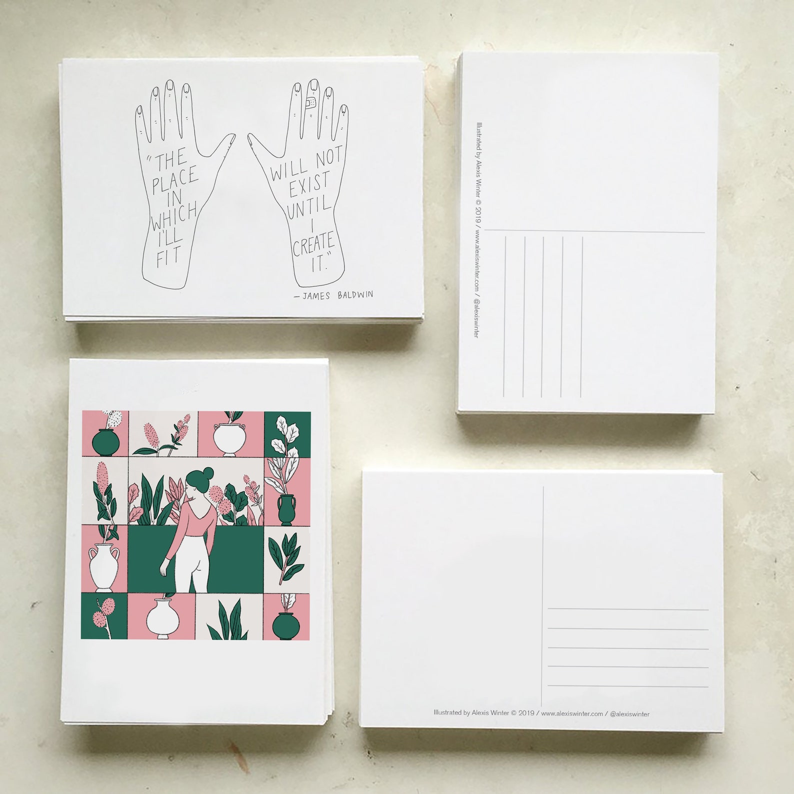 INTERNATIONAL Postcard 20 Pack Etsy