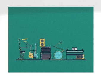 Band Stage Fine Art Print // Phan art // Phish Music poster