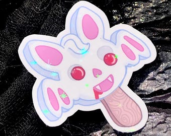 Batstarion popsicle - Astarion - Baldur’s Gate 3  - waterproof inkjet sticker with holographic overlay