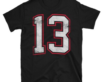 Number 13 Unisex T-Shirt [Let us know if you want to change the numbers]