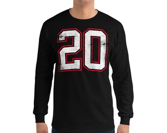 Number 20 Long Sleeve T-Shirt [Let us know if you want to change the numbers]