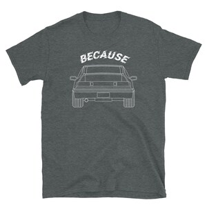 Because JDM Cars Vintage CRX Short-Sleeve Unisex T-Shirt image 6