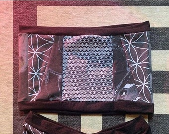 MTO Dark Neutral Patchwork Tube Top