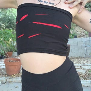 RTS shredded tube top - S