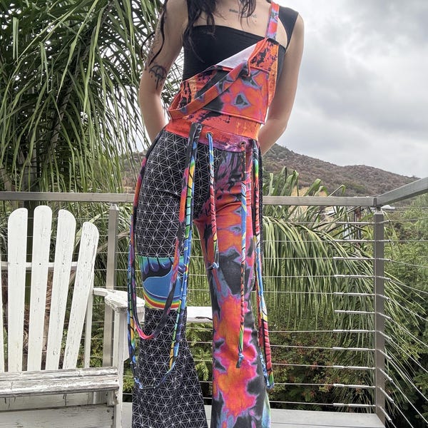 MTO Fae Bell Bottom Overalls- Your choice of 3-4 prints