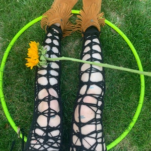 Fairy Legs: geweven beenwarmers/gevlochten beenwarmers