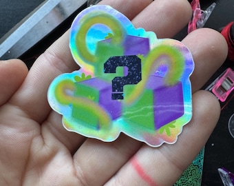 Cubic Squeal Sticker - Holographic Tipper sticker